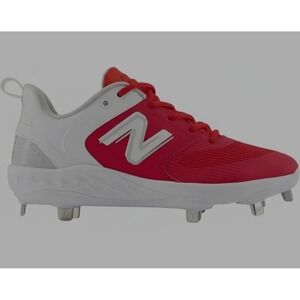 New Balance Womens Wide Fresh Foam X 3000v5 Red Baseball Cleats Size 7